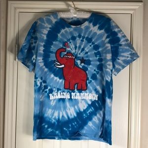 Blue Tie Die Raging Mammoth Tee